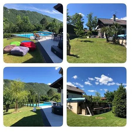 빌라 Luxe 5 Etoiles, Piscine Spa Sauna A 5 Min Du Lac 안시